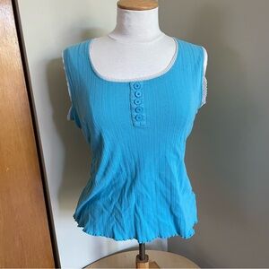 Baby Blue Pastel Cami Coquette Grandmacore